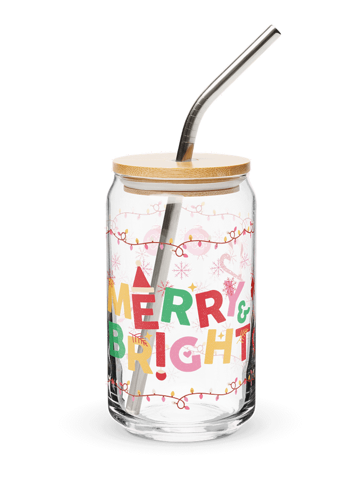 Merry & Bright Glass Tumbler product image (1)