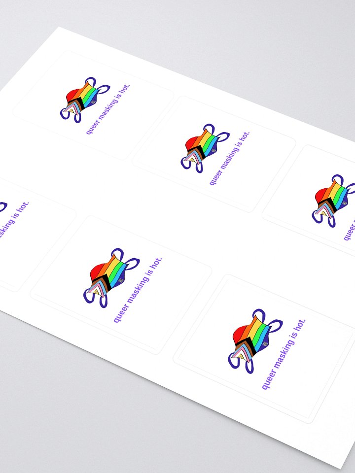 Queer Masking Is Hot sticker 6 pack product image (2)