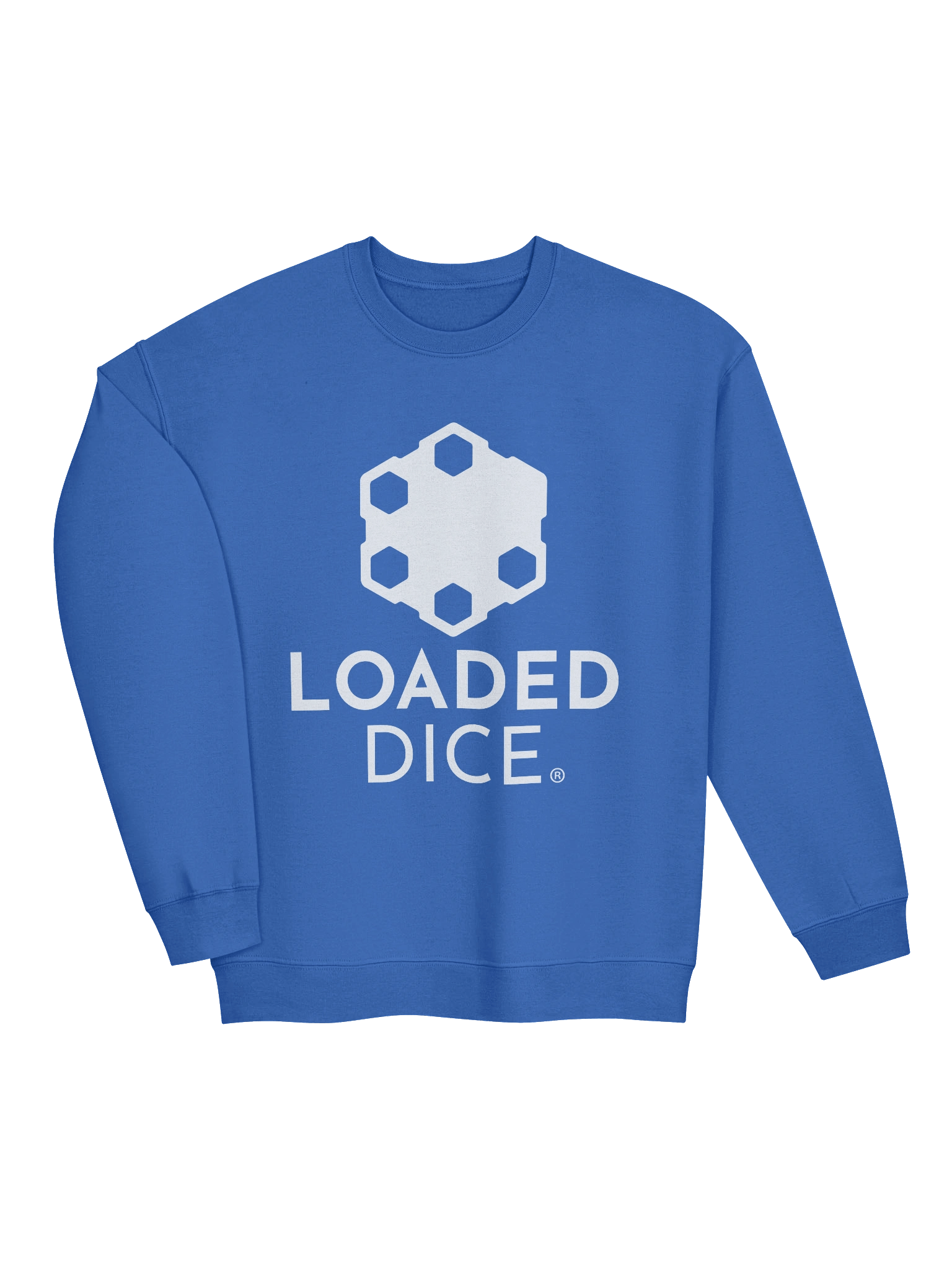 Loaded Dice Graphic Crewneck Sweatshirt Blue product image (3)