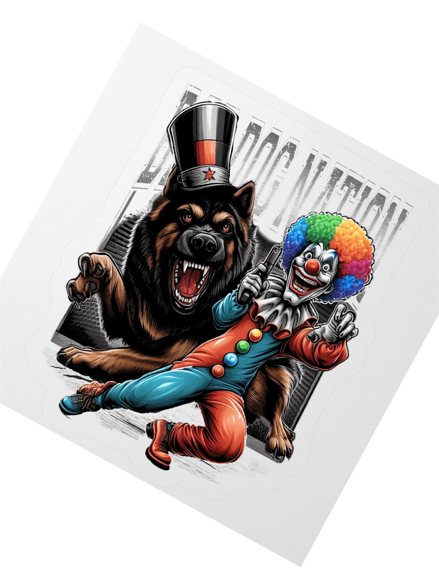 Crazed Carnival German Shepherd K9 Sticker product image (4)