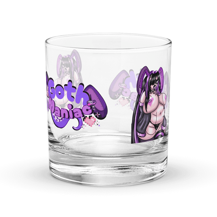 💜 GothManiac Lewd Juice Rocks Glass - 🐰Art By SinCityAlley💜 product image (1)