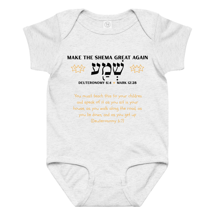 Shema Baby Bodysuit (black print) product image (1)