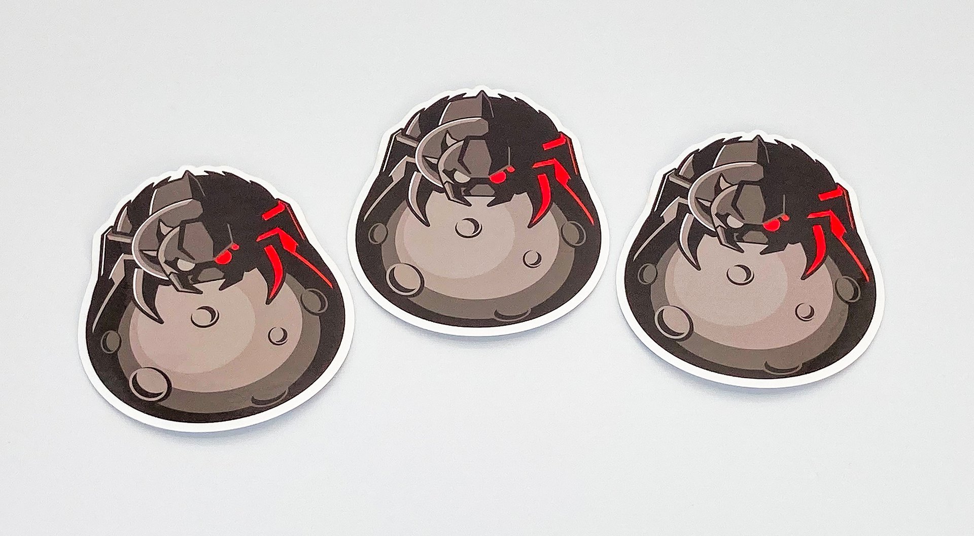 TDL Spider on the Moon Stickers 3-pack product image (1)