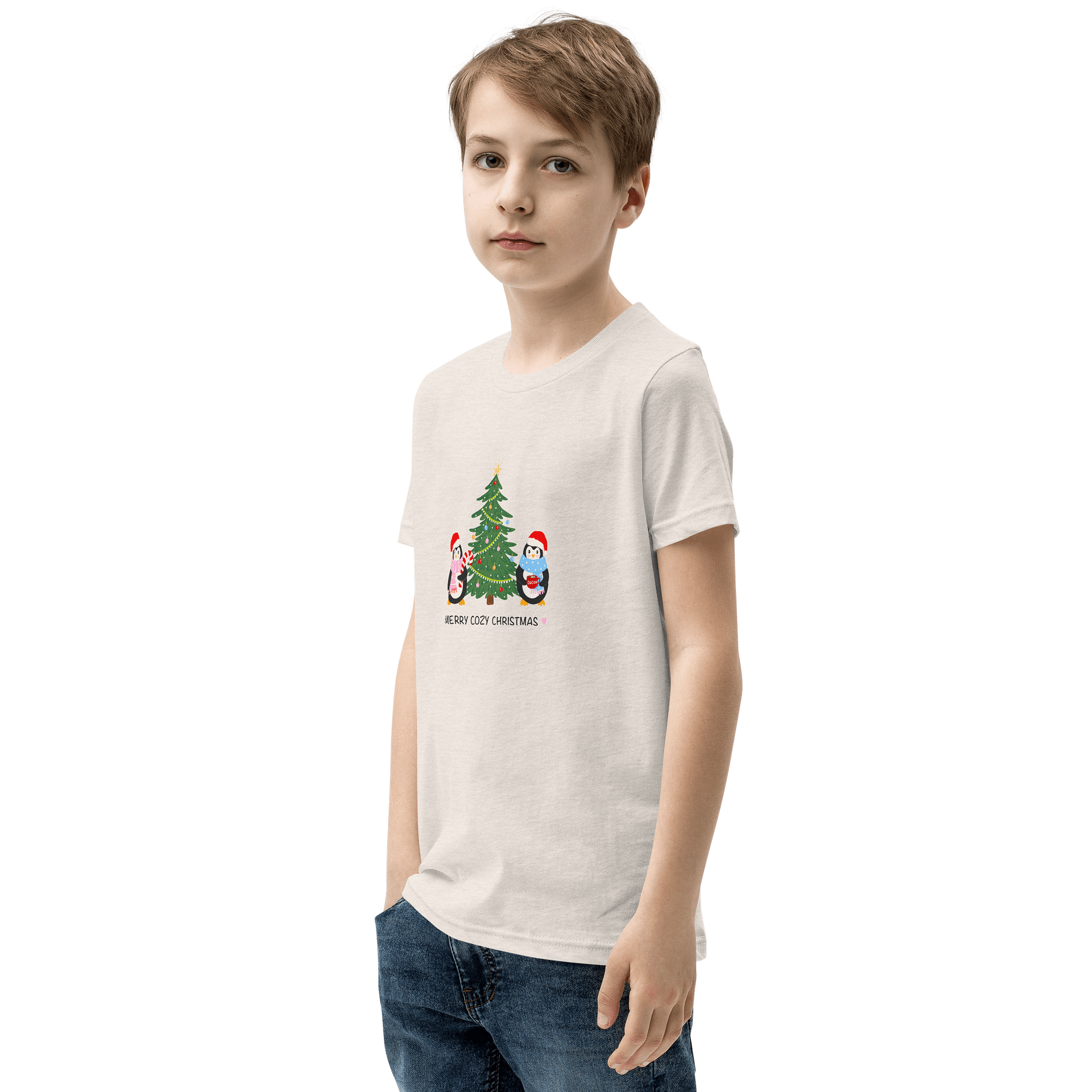 Cozy Penguin Christmas Kids T-shirt product image (9)