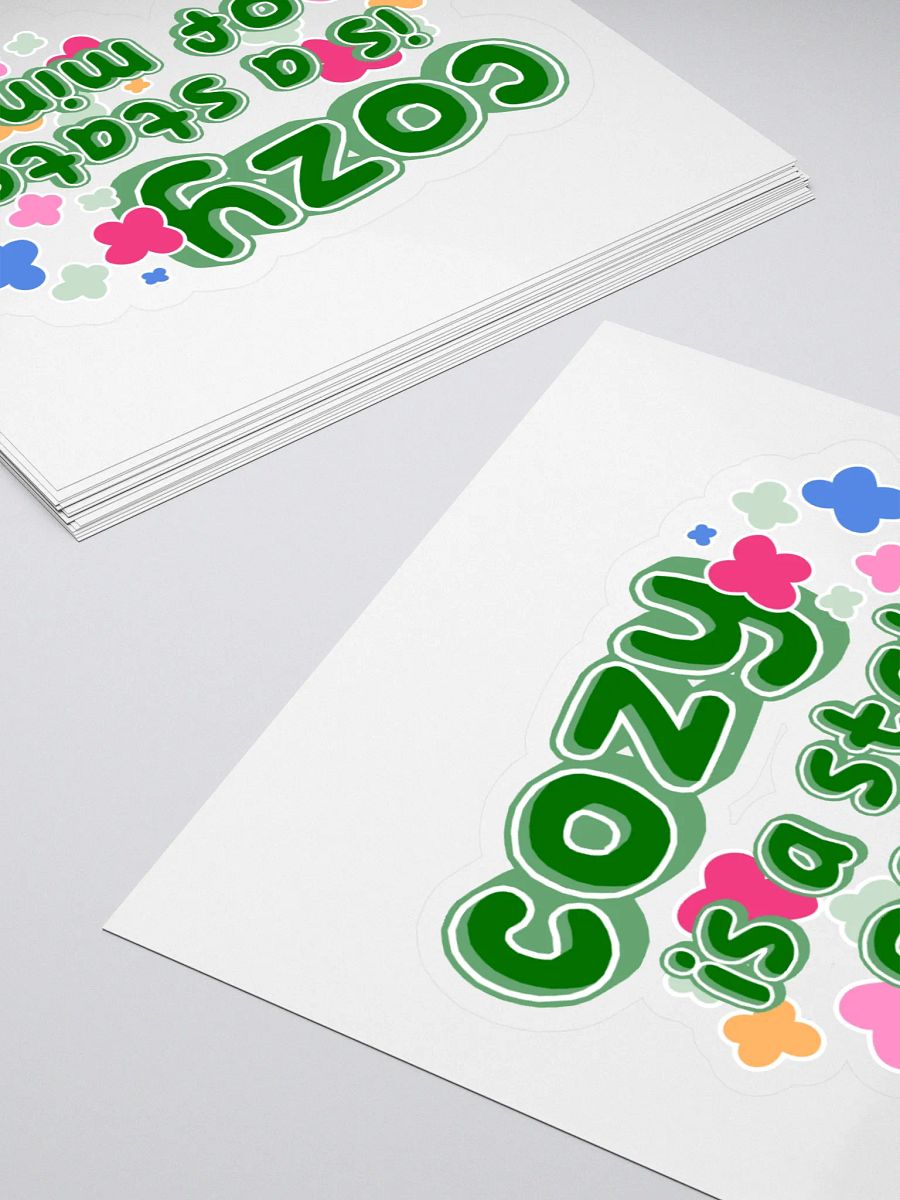 Cozy is a State of Mind Sticker product image (4)