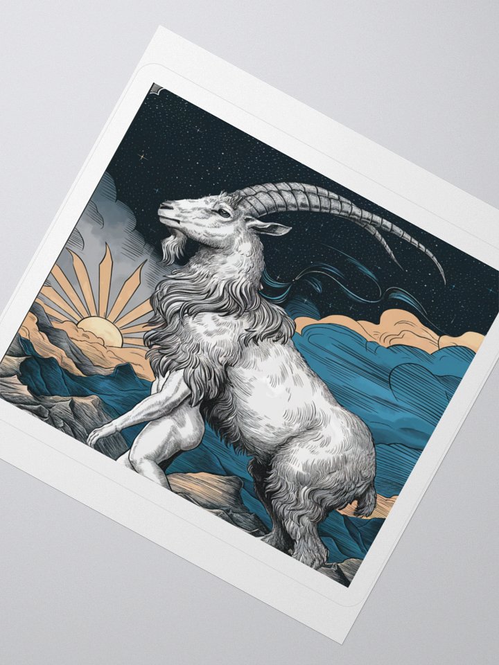 Capricorn: Celestial Goat Vinyl Sticker product image (5)