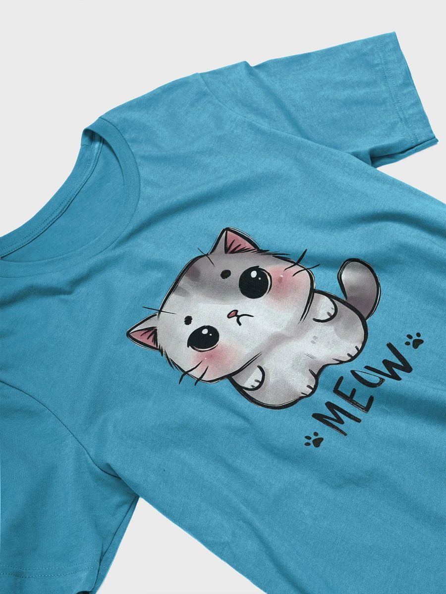 Adorable 'Meow' Cat T-Shirt – Cute and Playful Kitty Design product image (3)