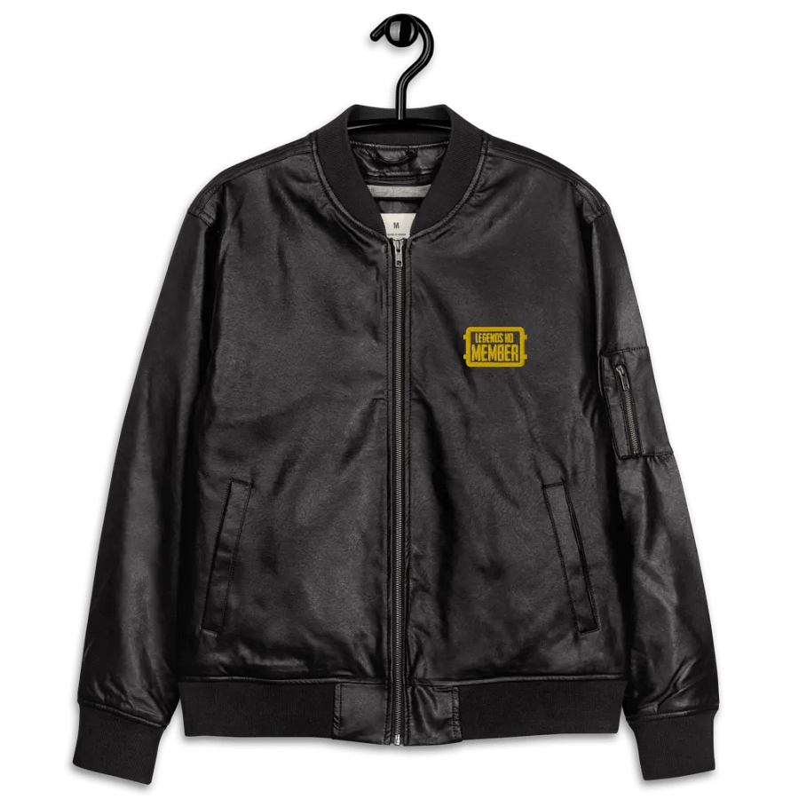 THE LEGENDS HQ MEMBER FAUX LEATHER JACKET product image (10)