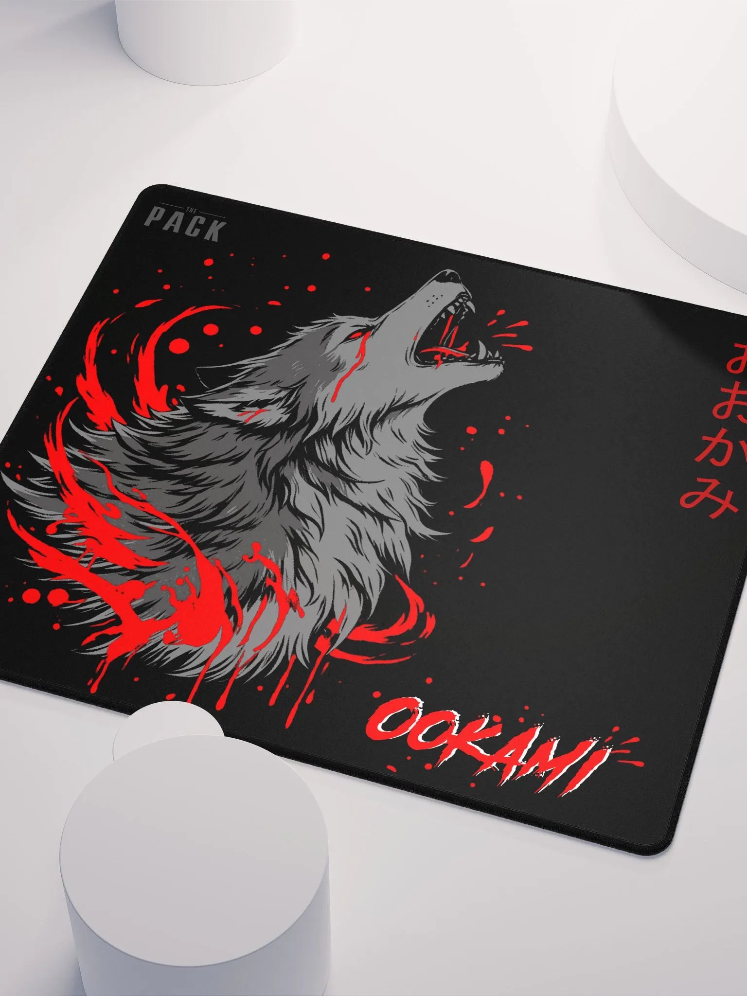 Adorably Macabre Couple Mousepad/Deskpad - Ookami product image (3)