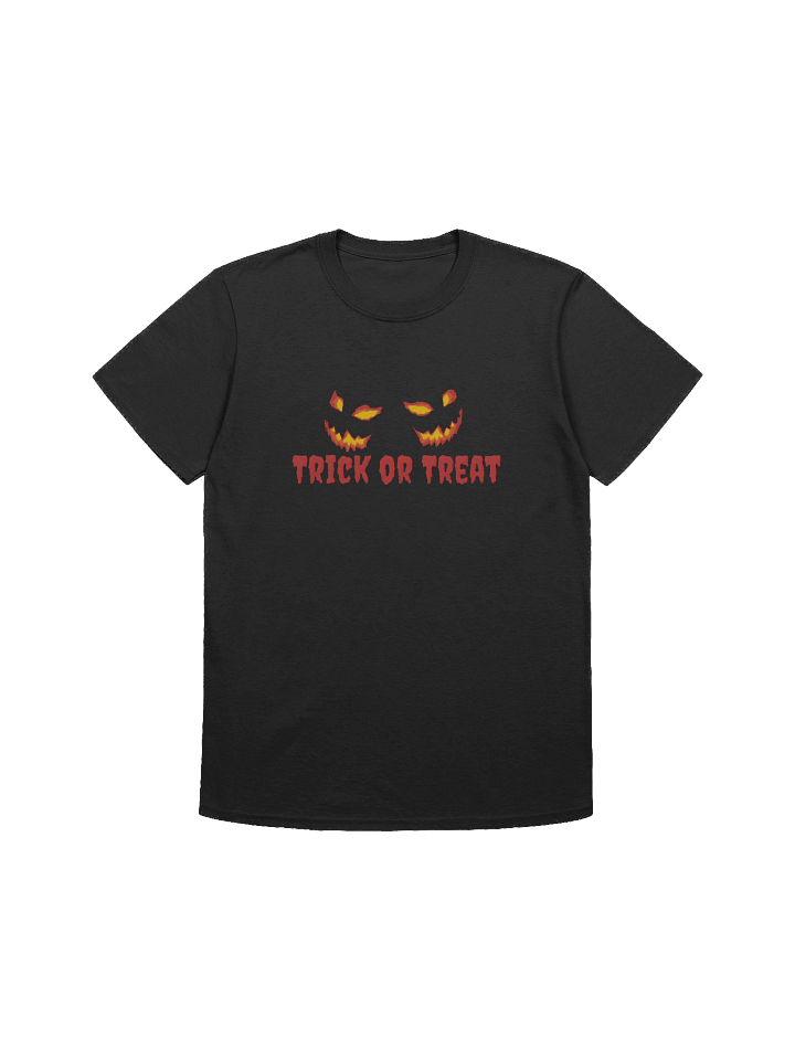 Trick or Treat Halloween T-Shirt – Scary Jack O Lantern Eyes Tee product image (1)