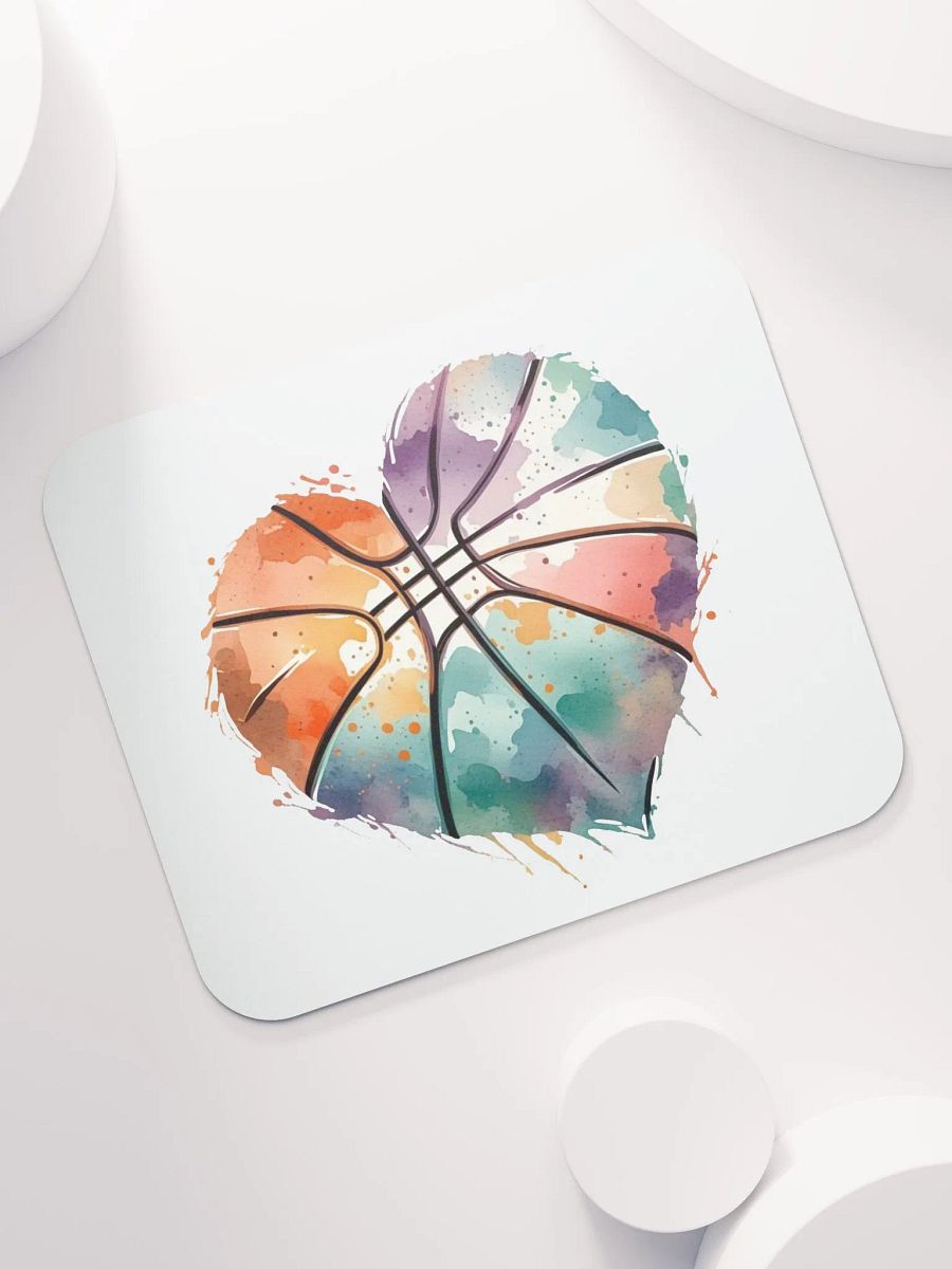 Heart Pastel Basketball Mouse Pad product image (5)