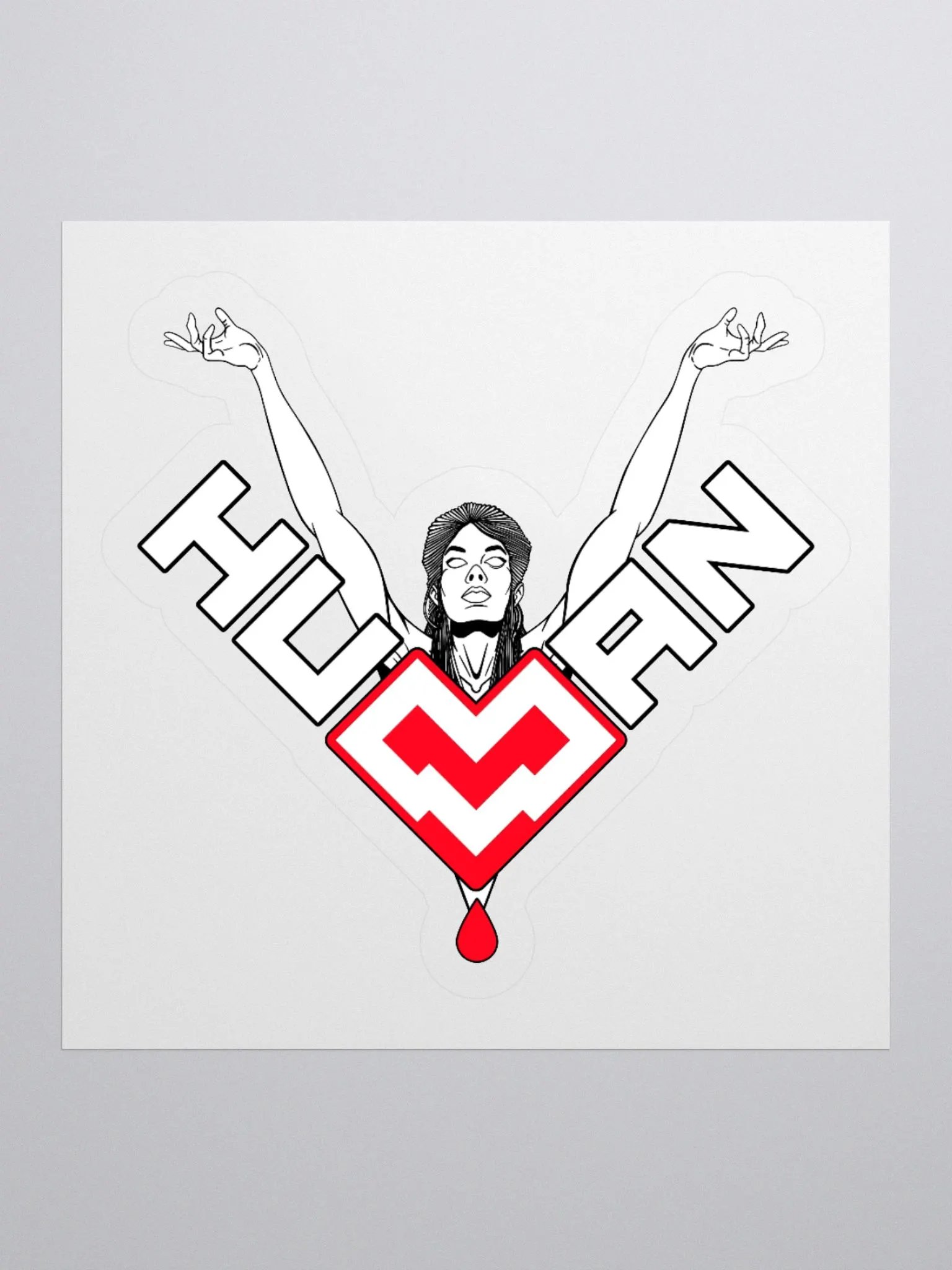 Human Kiss Cut Stickers product image (2)
