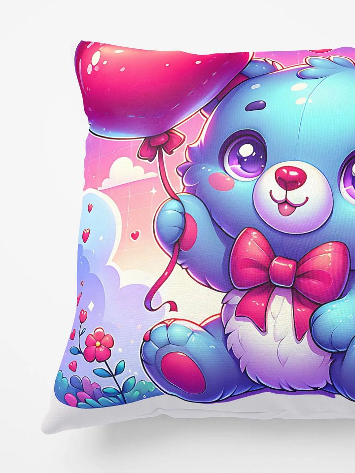 Whimsical Teddy Bear Heart Balloon Pillow product image (6)