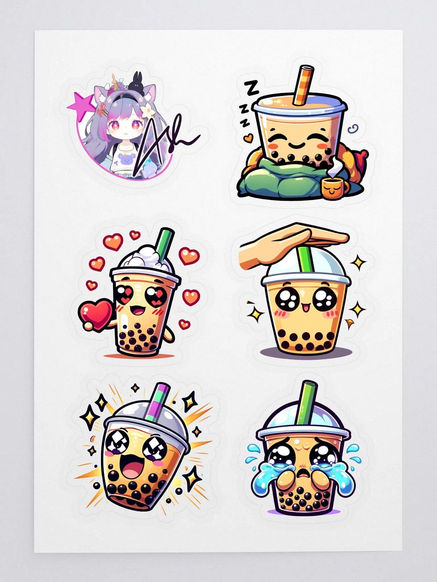 Bubble Tea Boba Sticker Set product image (3)