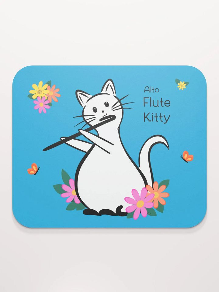 Flute Kitty Mouse Pad - Alto Flute product image (1)