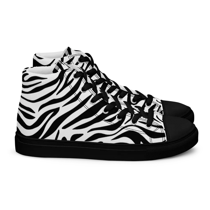 Zebra Dreams High Top Canvas Shoes product image (2)