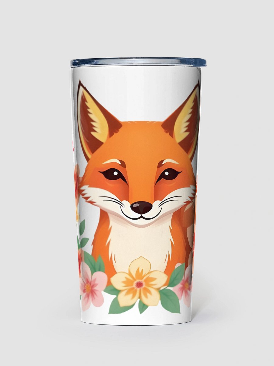 Floral Fox 20oz Stainless Steel Tumbler product image (1)