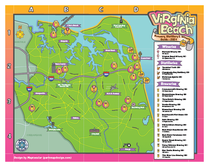 Virginia Beach Map Bundle - Digital Download product image (3)