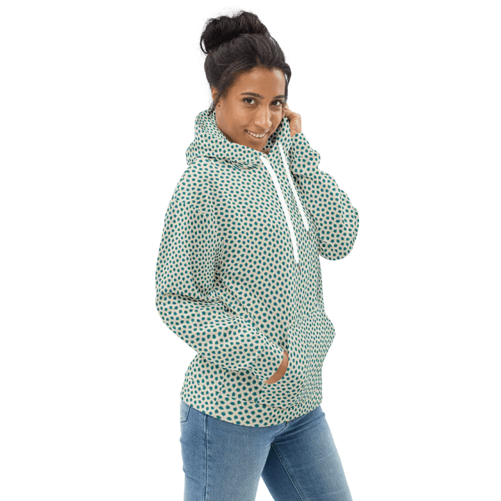 Blue Leaves Recycled Unisex Hoodie product image (1)