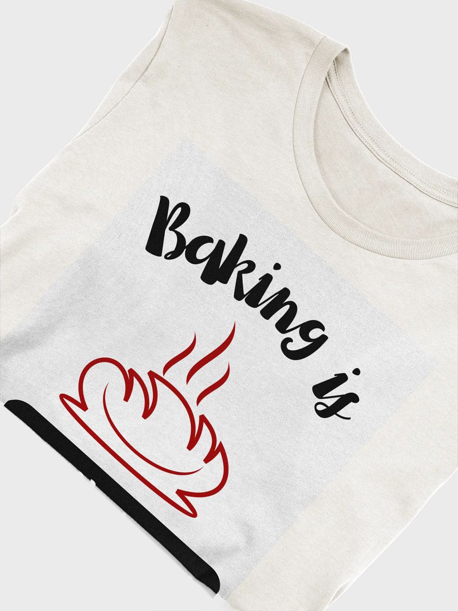 Baking Is My Therapy – Warm Cream Cotton Tee product image (5)