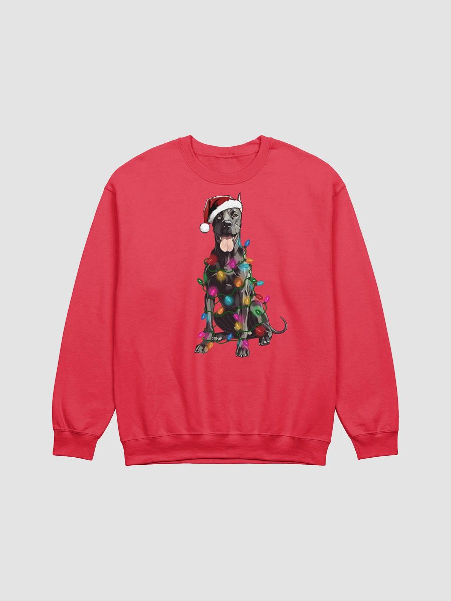 Funny Great Dane(Black, Cropped Ears) Christmas Sweatshirt product image (22)