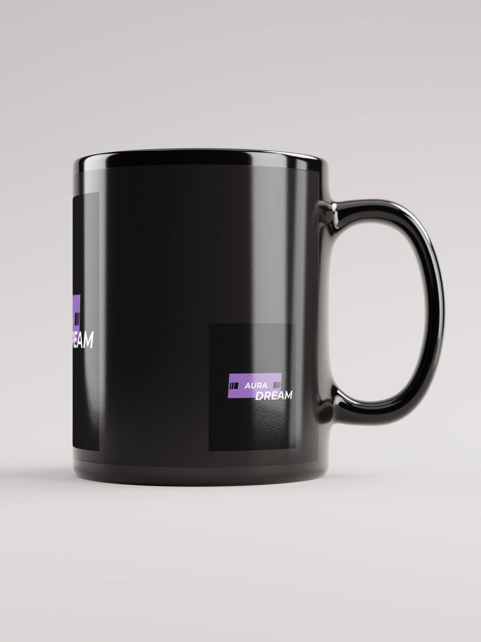 AURA DREAM Black Glossy Mug product image (1)