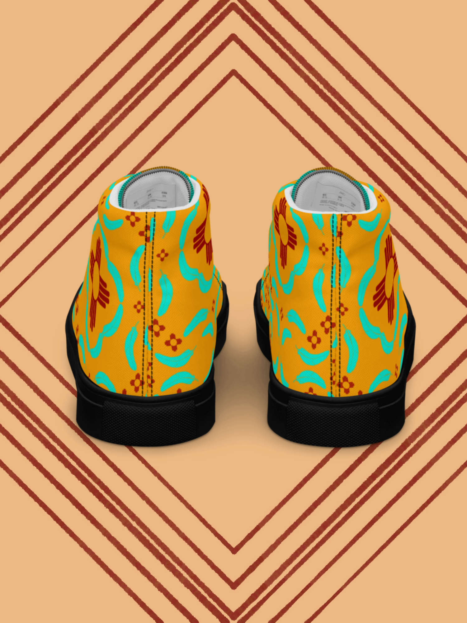 Zia Turquoise Feather High Tops product image (6)