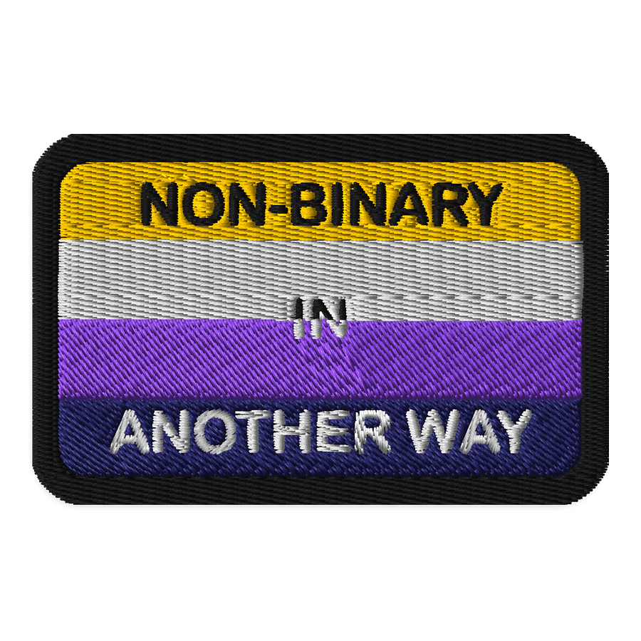 Non-binary In Another Way Patch - Rectangle product image (1)