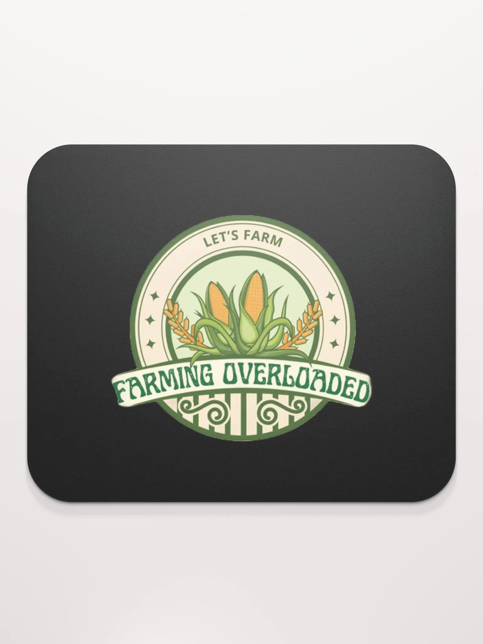 Farming Overloaded Black Classic Mouse Pad product image (2)