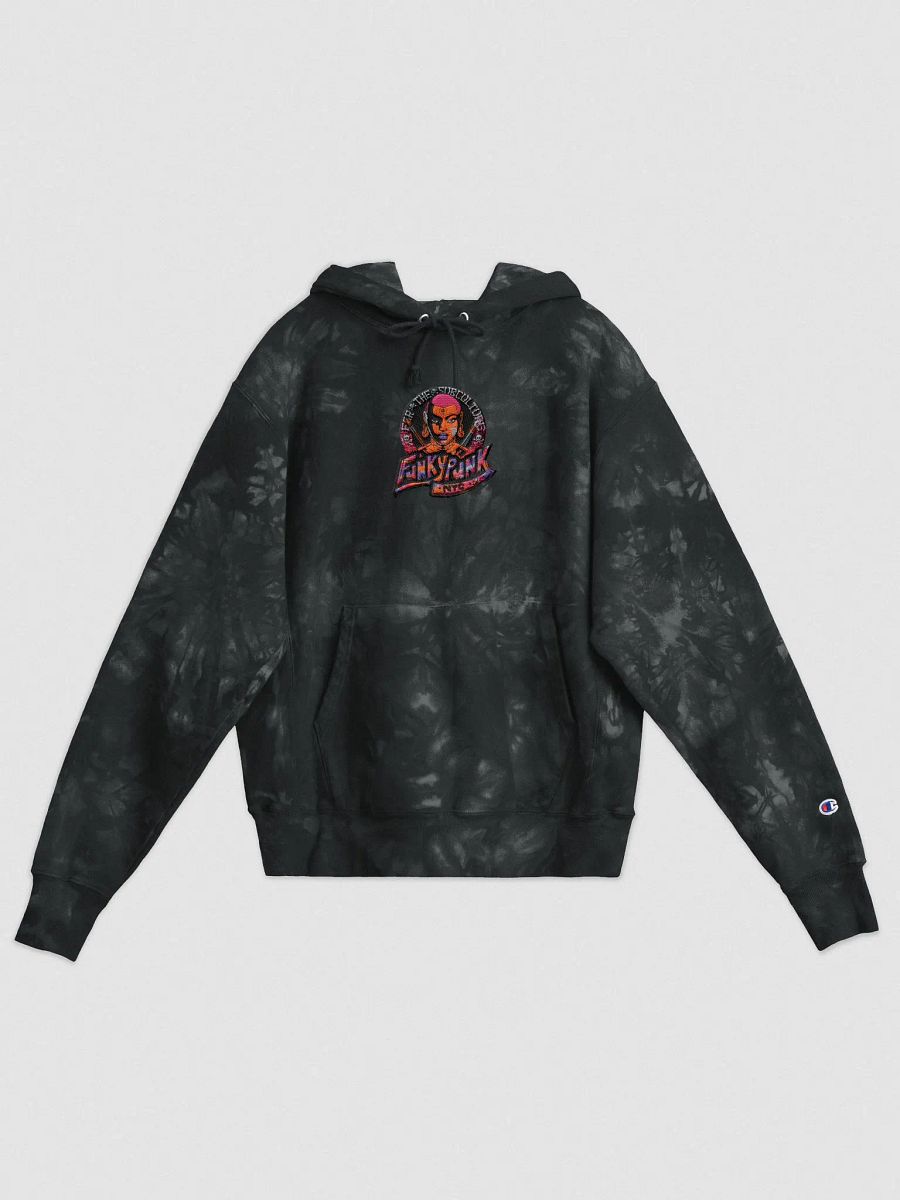 FunkyPunkNYC Embroidered Logo Tie-Dye Hoodie product image (1)