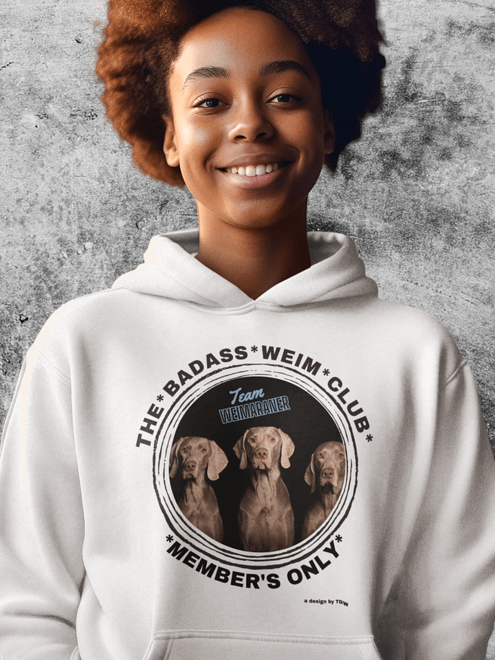 The Badass Weim Club - Cotton Heritage Unisex Premium Hoodie product image (1)