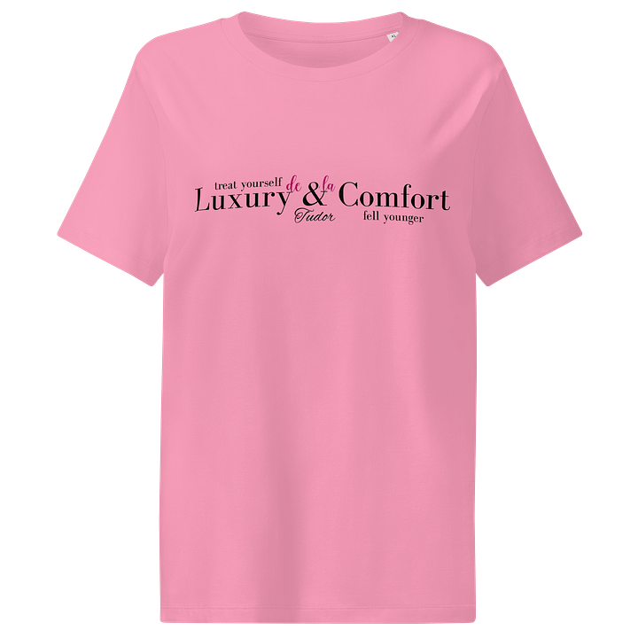 Women's Organic Ribbed Neck T-Shirt Luxury & Comfort Letter product image (1)