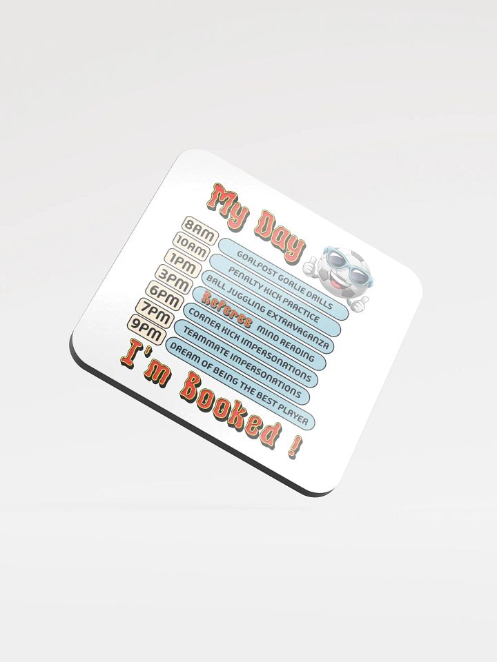 My Day Soccer Ball Daily Play Schedule Coaster product image (2)