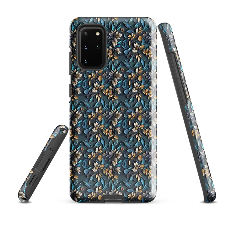 Tough Phone Case for Samsung® - Floral Pattern with a Sculpted Appearance product image (2)