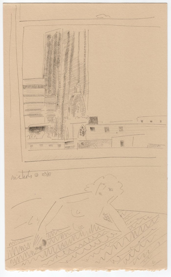 View from the Deluxe Hotel, Portland OR 02.28.87 print product image (6)