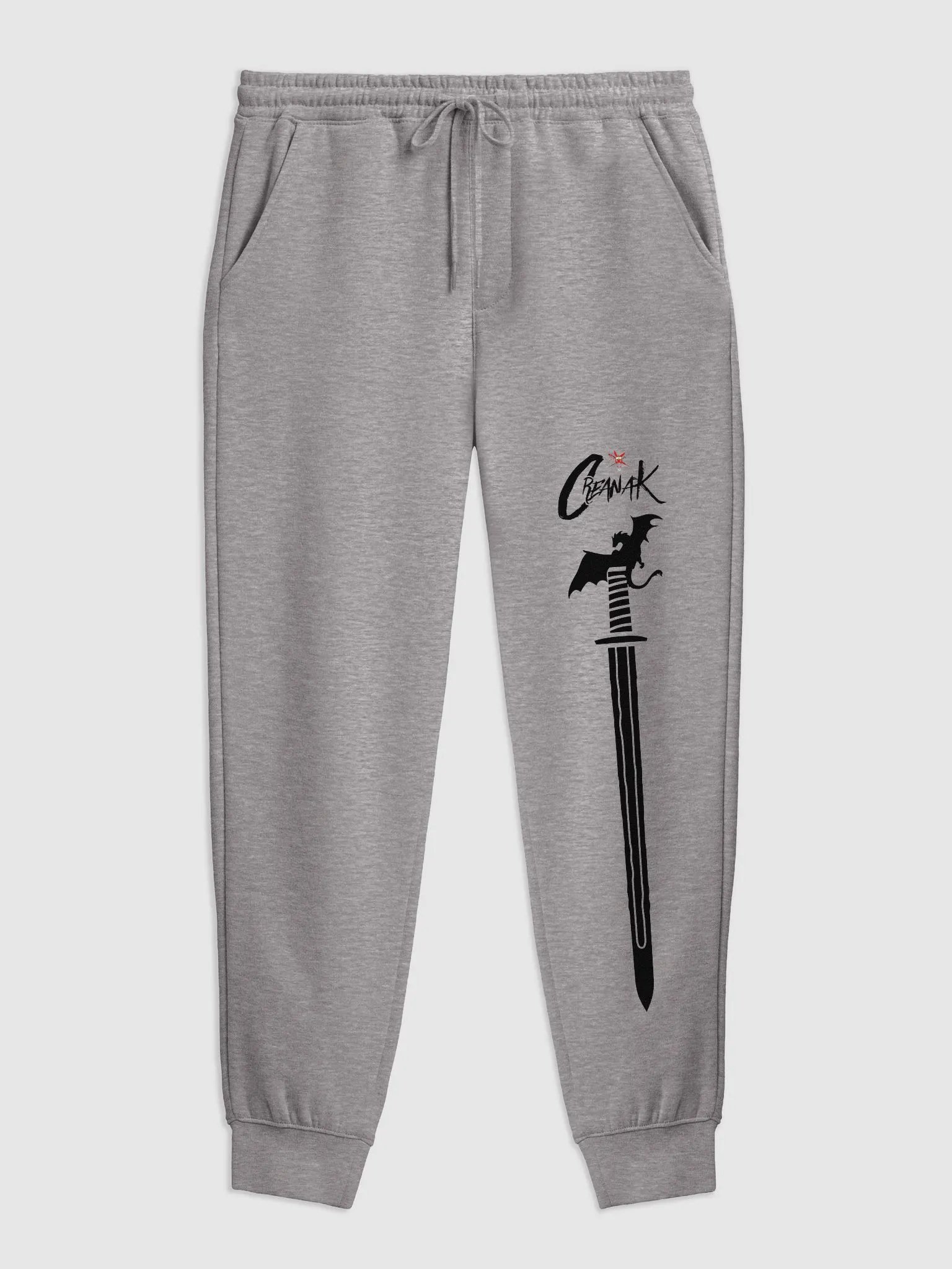 Sword Dragon Joggers - Black Design product image (4)