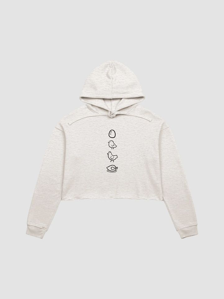 From Egg to Roast: Evolution Crop Hoodie product image (2)