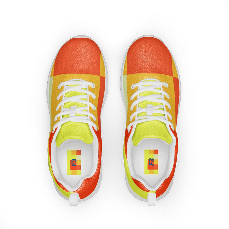 F3 Horse Logo Women's Athletic Shoes (Yellow & Orange) product image (2)