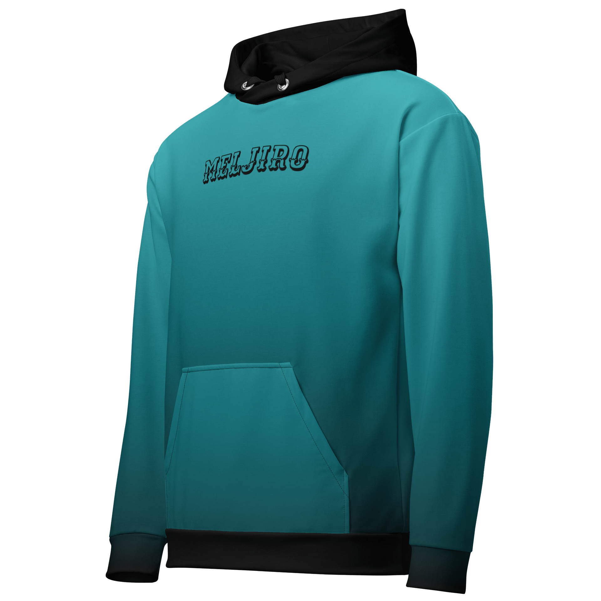 Meljiro Cyan Gradient NLE Hoodie – Fresh Color, Fierce Energy product image (2)