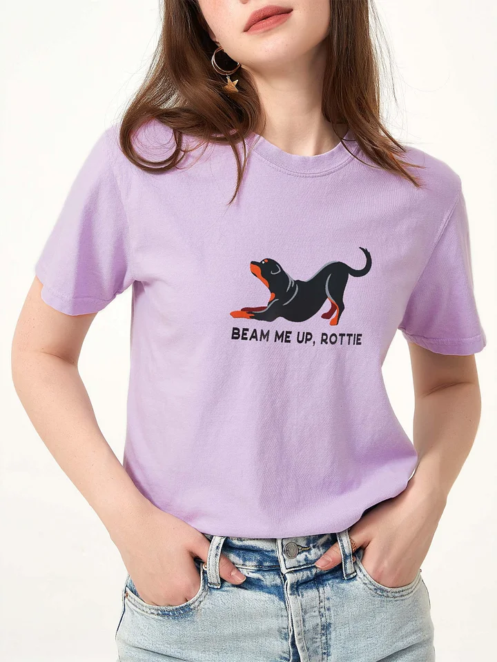 Beam Me Up, Rottie T-Shirt(Embroidered) of a Rottweiler product image (2)