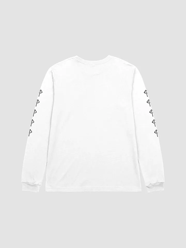 Budget Executioner Longsleeve: Black on White product image (2)