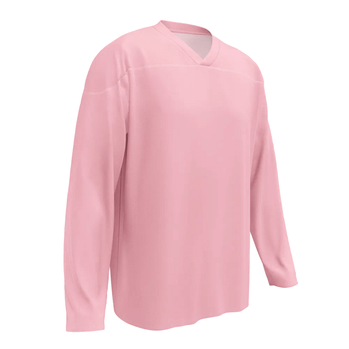 Plain Color Pink Hockey Fan Jersey product image (1)