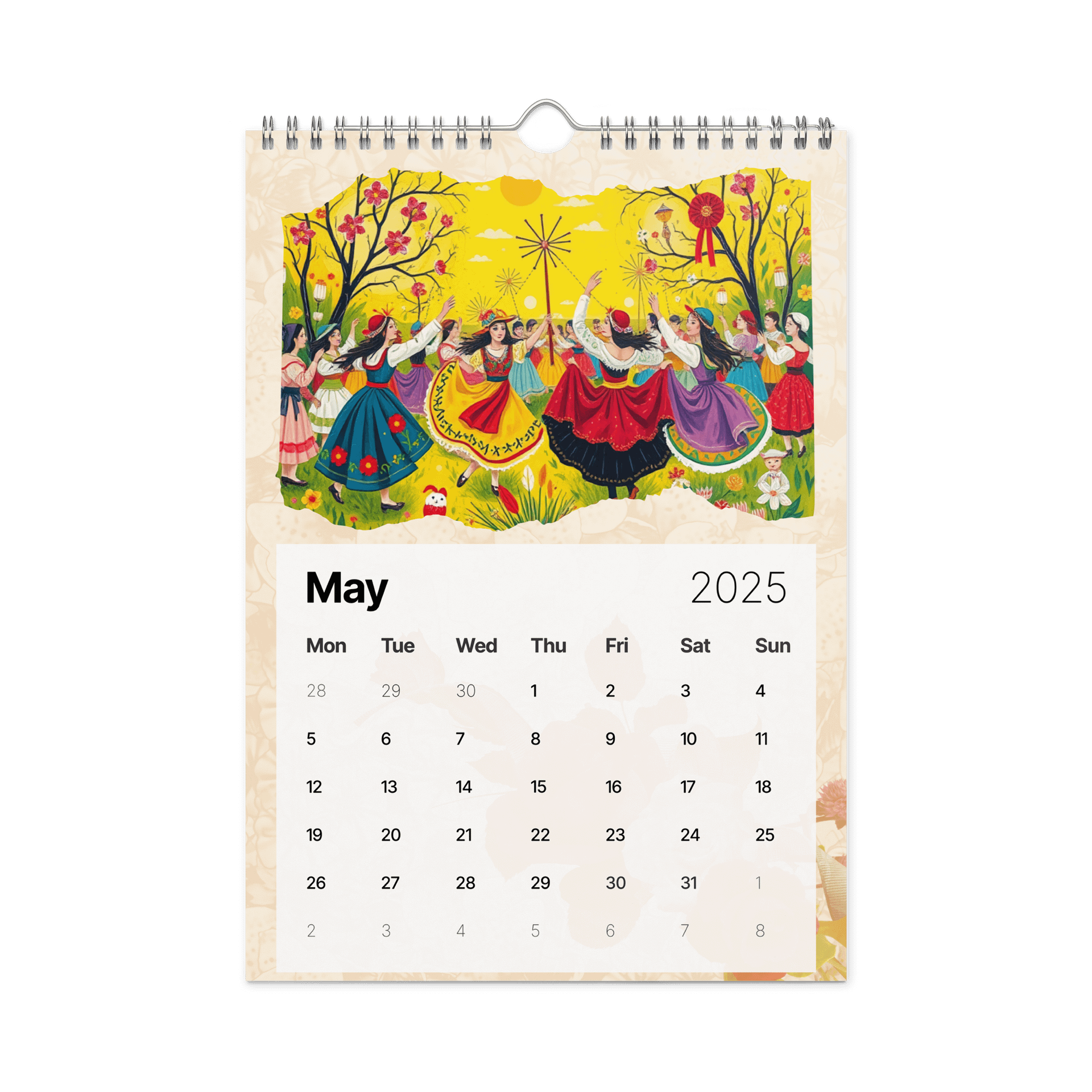FOLK ART WALL CALENDAR 2026 product image (10)