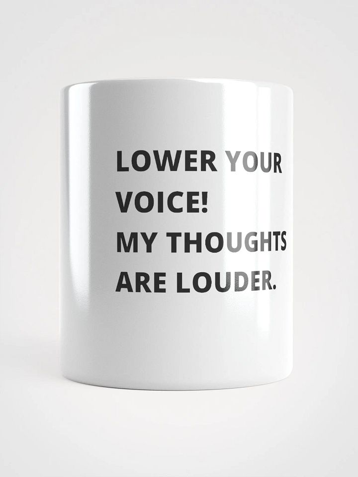 Loud Thoughts White Glossy Mug product image (1)