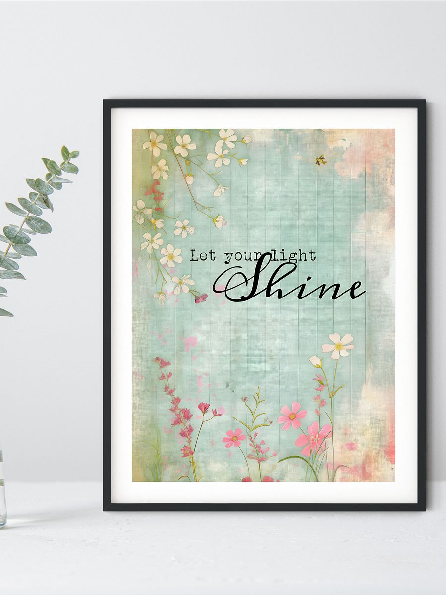 Let Your Light Shine Inspirational Poster product image (1)
