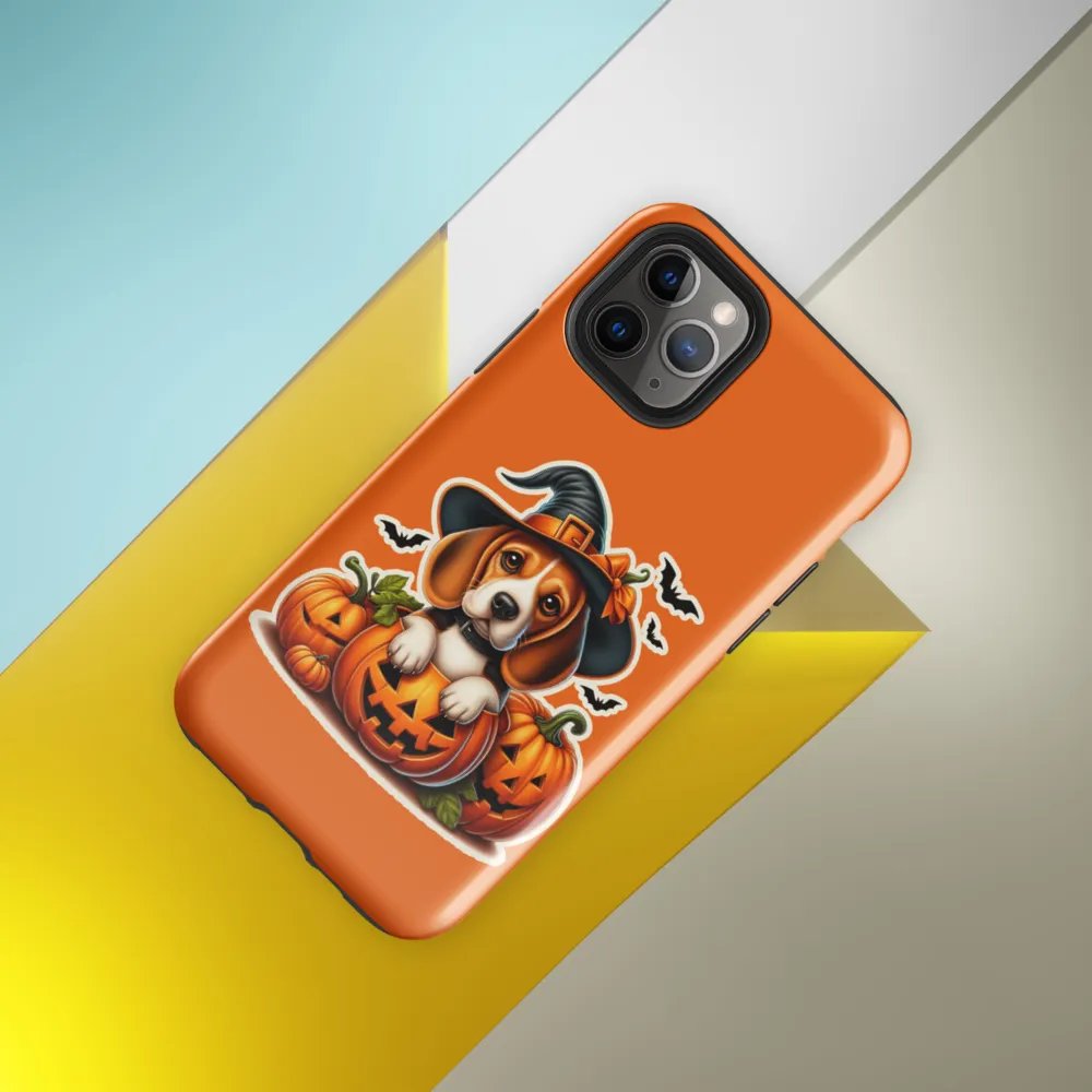Halloween Pumpkin Beagle - iPhone Tough Case product image (33)
