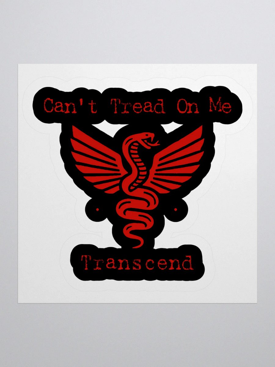 Can't Tread On Me Transcend (Red) Sticker product image (1)