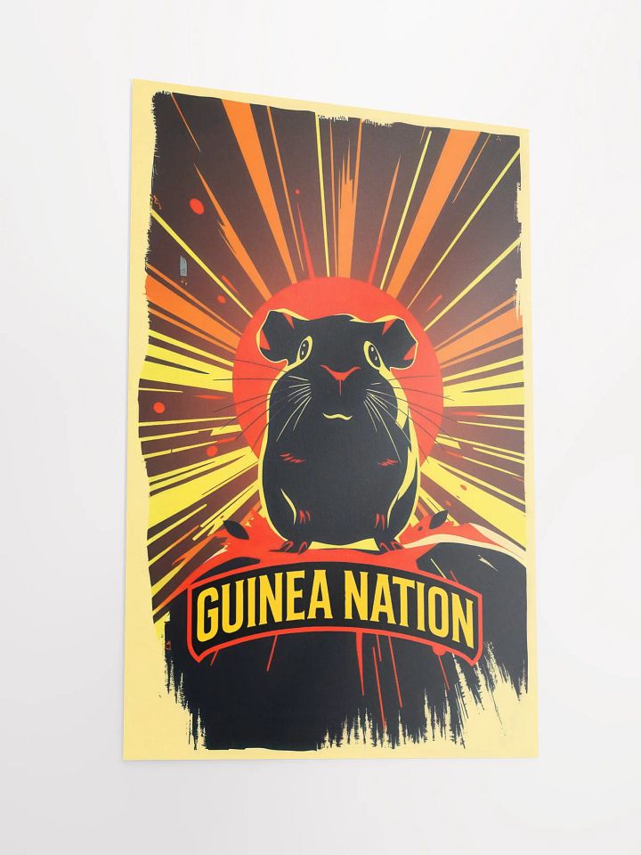 GUINEA NATION Vibrant Pop Art Matte Poster product image (2)