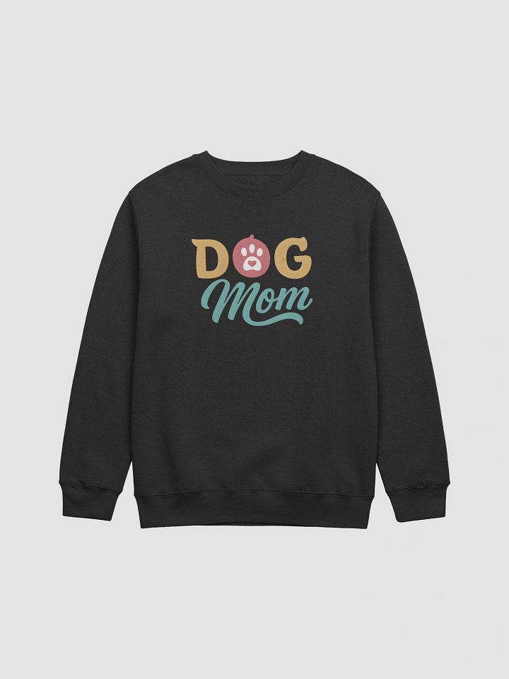 Dog Mom Sweatshirt | Colorful Paw Heart Pet Parent Design | Cozy Gift for Dog Lovers product image (1)