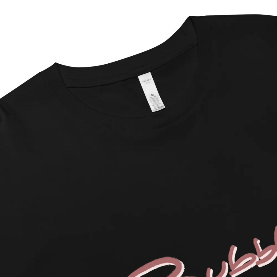 Bubbly and a B*tch (mauve shadow design) printed cotton crop top product image (11)